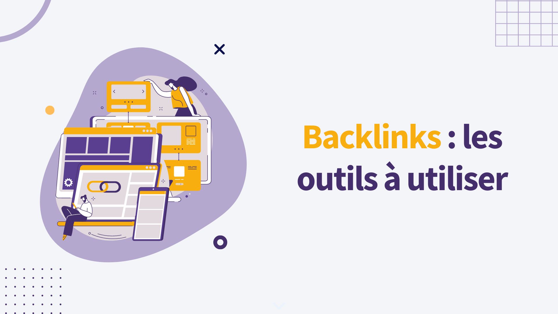 Illustration sur un guide pour outils pour avoir des backlinks